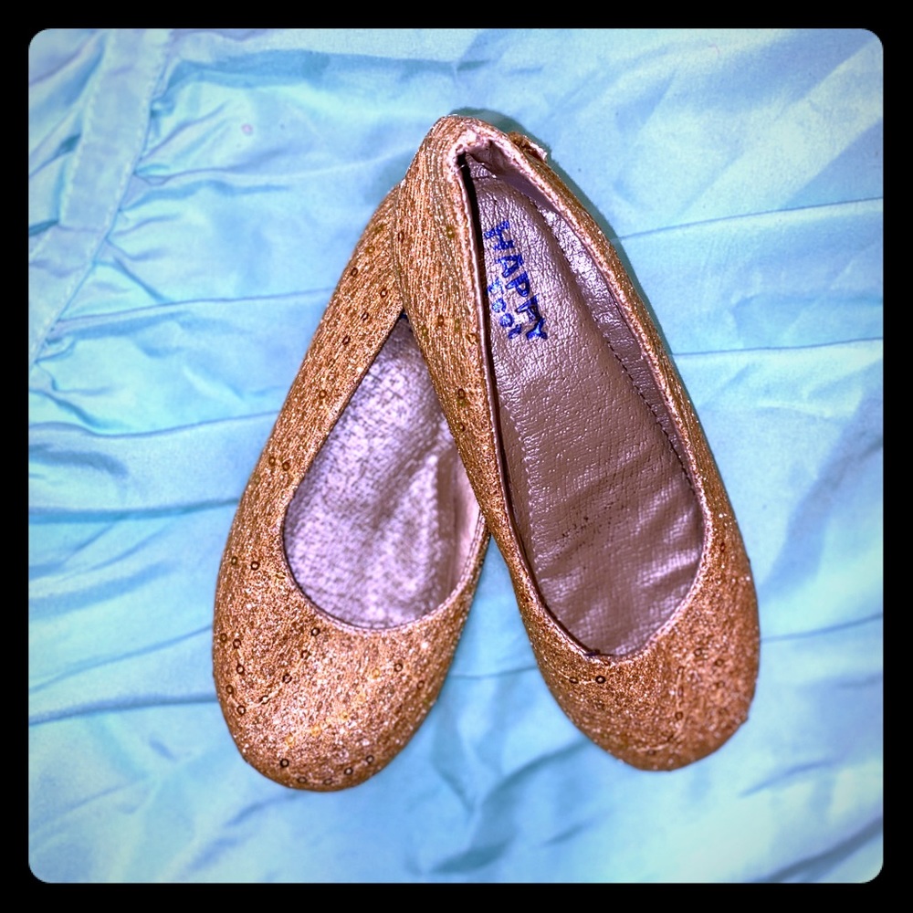 Girls gold shoes